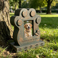 Pet Memorial Stone Heart Keepsake-Antique Bronze
